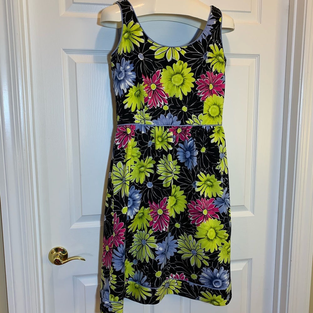 Madison Studio Neon Floral Print Dress Size 10
